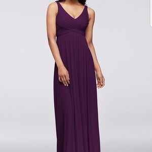 Plum brideamaid dress